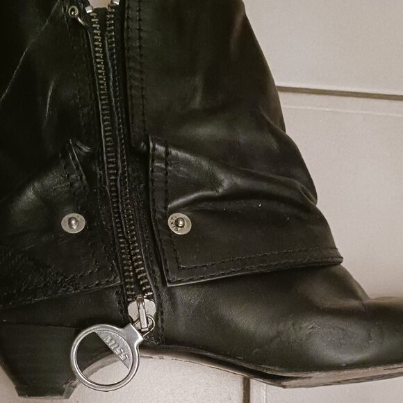 Miss sixty leather black boots size 37 - Picture 2 of 4